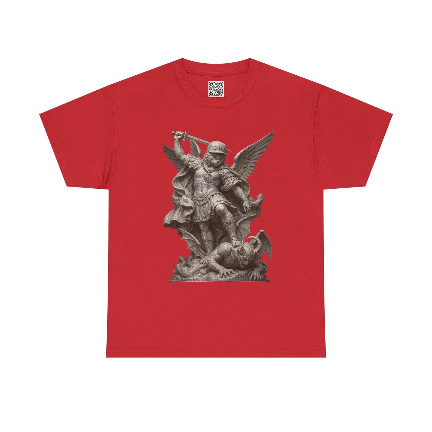 El Tigre Imperium Ascendant T-Shirt — Winged Warrior Over Demon Marble Graphic | 456 Headcrack