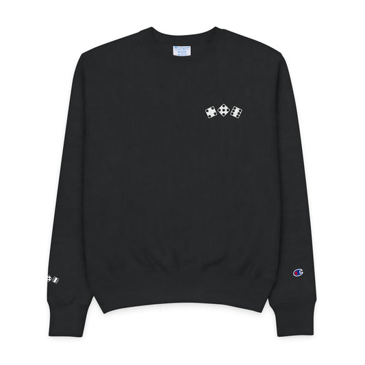 456 Diced Out - Men's Champion Crewneck Sweatshirt (Embroidered)