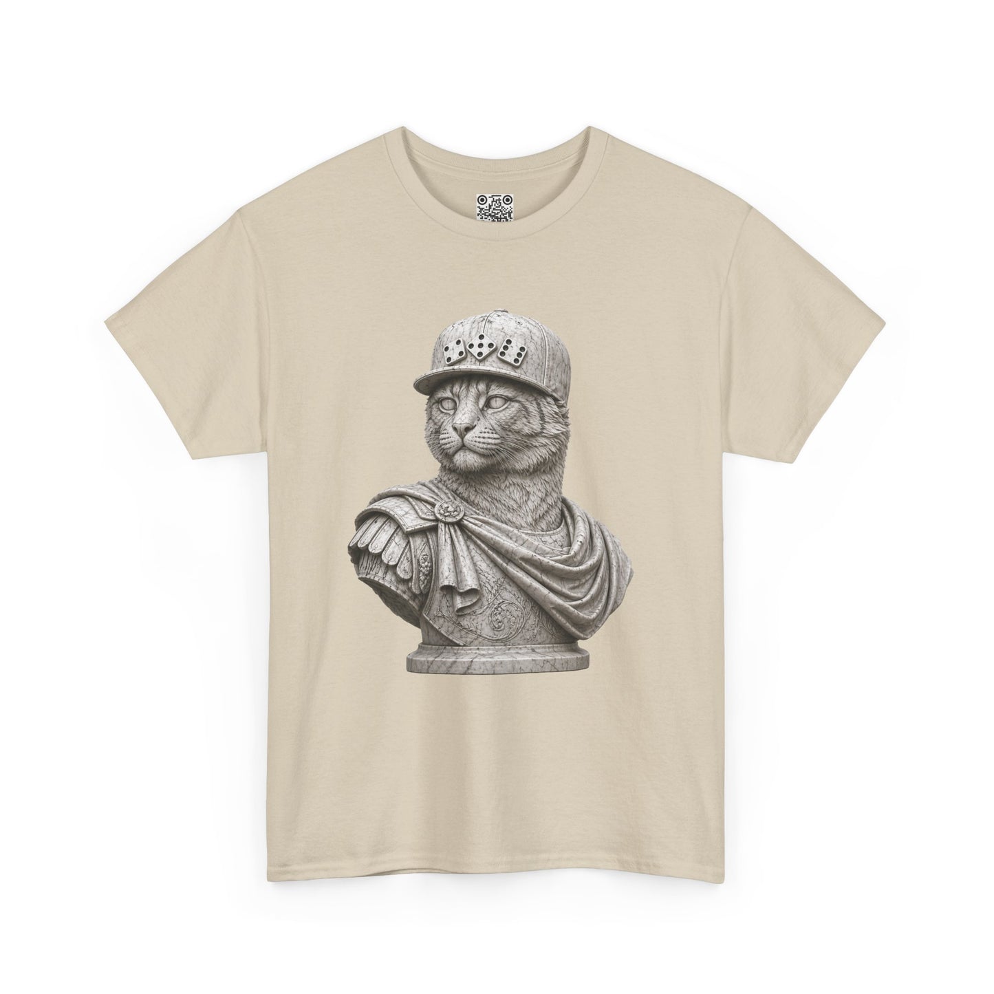 El Tigre Imperium Marble Bust — Classic T-Shirt — Roman Statue Cat Graphic Tee | 456 Headcrack