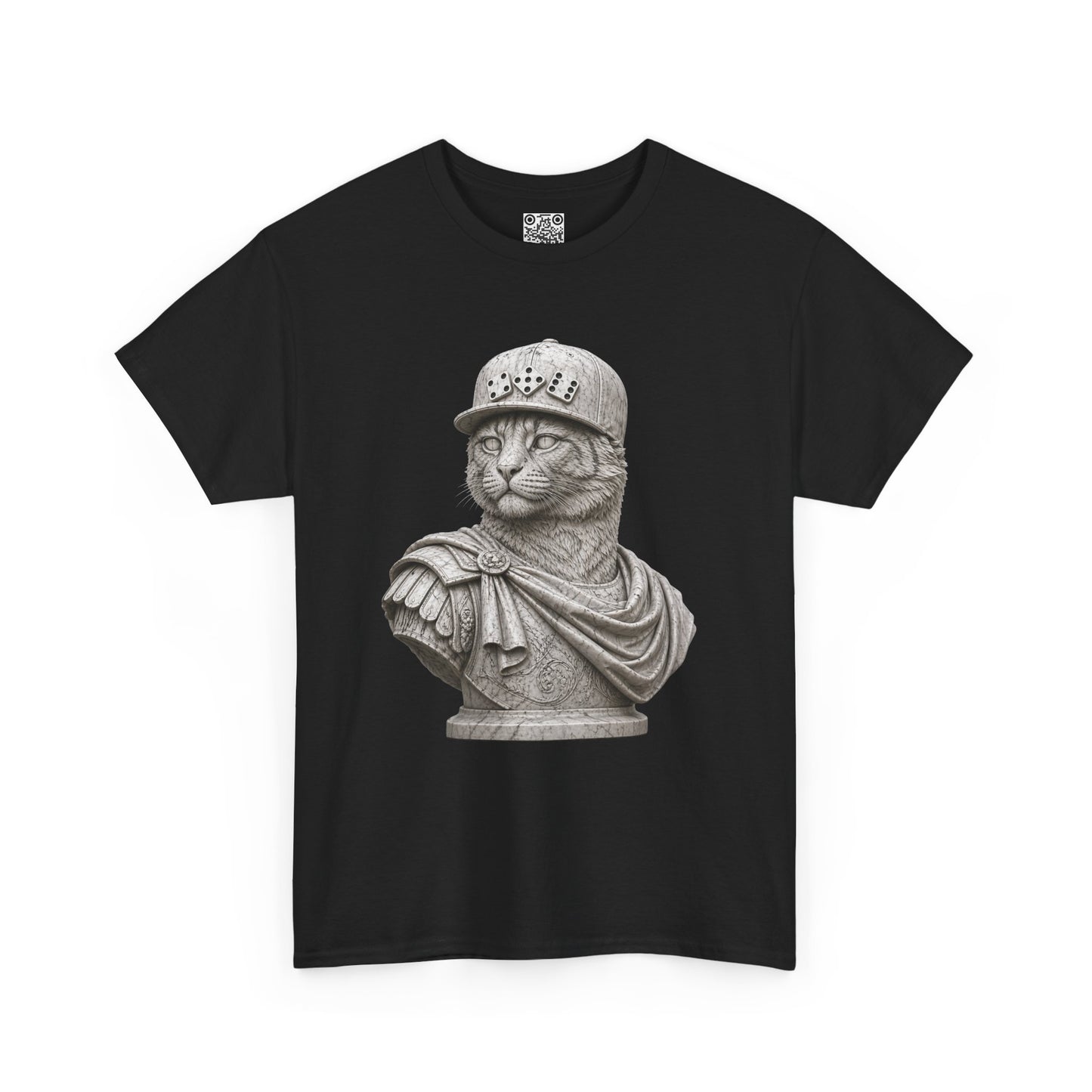 El Tigre Imperium Marble Bust — Classic T-Shirt — Roman Statue Cat Graphic Tee | 456 Headcrack