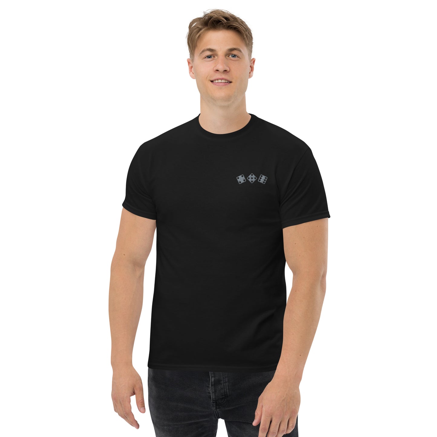 456 DICED OUT - ORIGINAL T-SHIRT BLACK EMB GREY