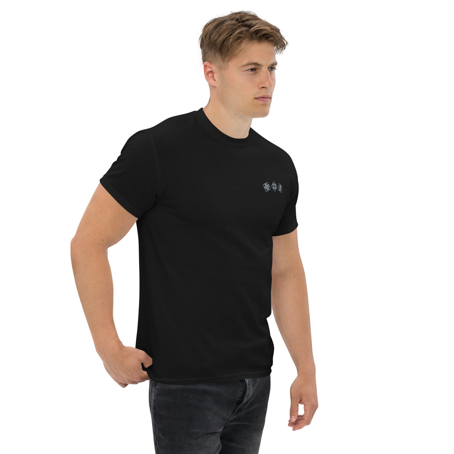 456 DICED OUT - ORIGINAL T-SHIRT BLACK EMB GREY